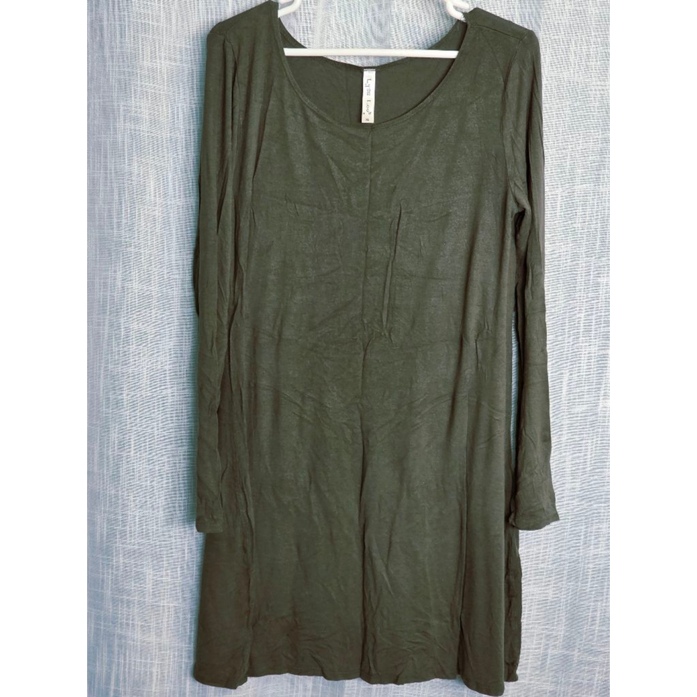 Women's Lyss Loo Dress Size XL Green Long Sleeve